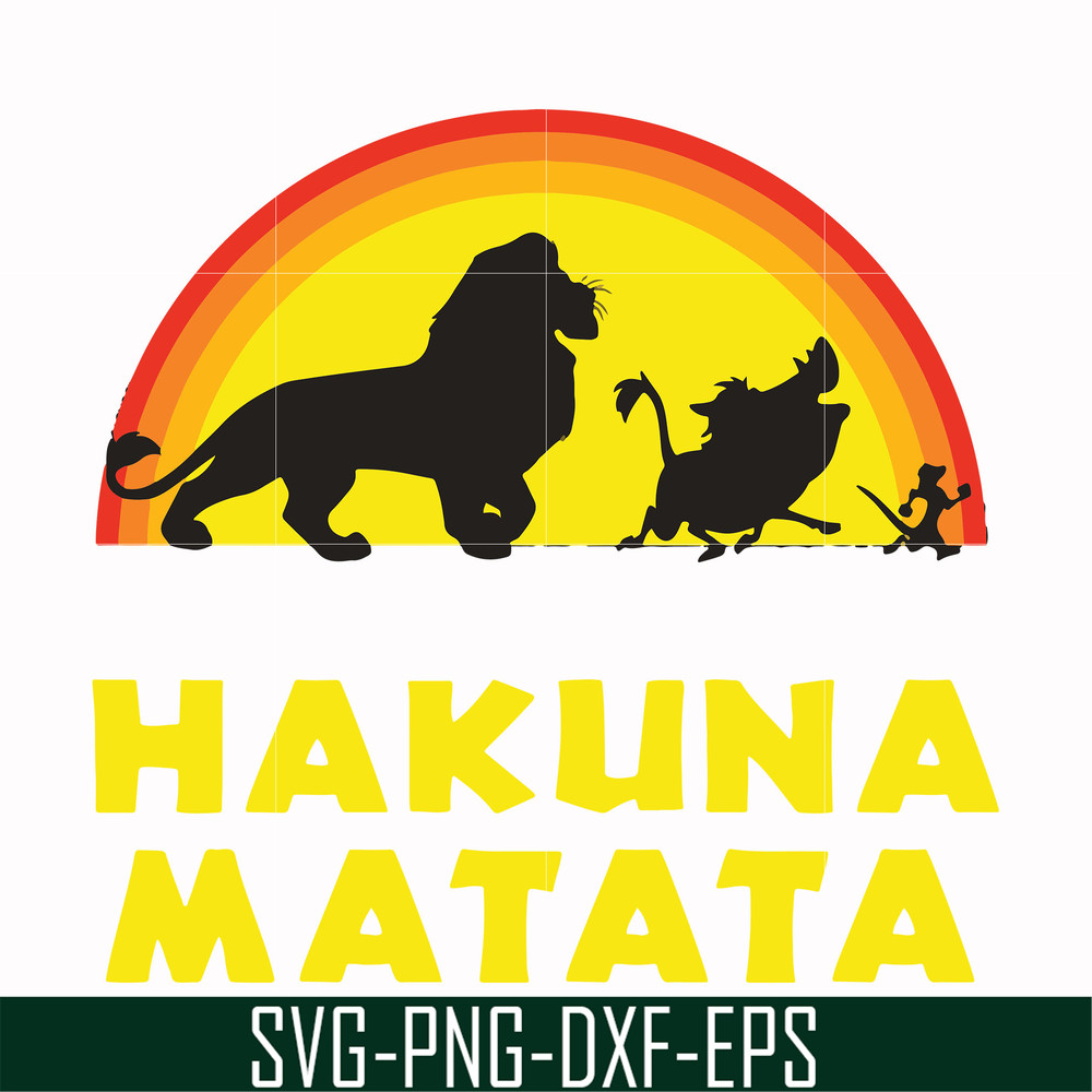 FN000158-Hakuna Matata svg, png, dxf, eps file FN000158.jpg