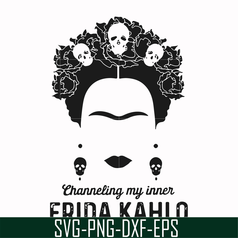 FN000354-Frida Kahlo svg, png, dxf, eps file FN000354.jpg