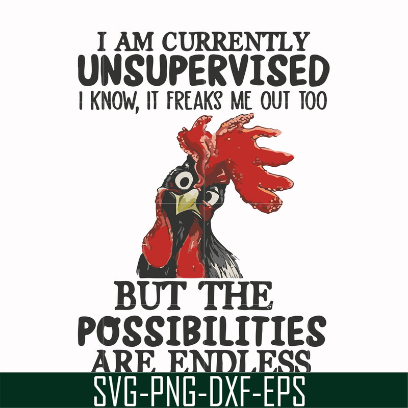 FN00047-I am currently unsupervised I know it freaks me out too but the possibilities are endless svg, png, dxf, eps file FN00047.jpg