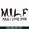 FN000511-M.I.L.F man I love food svg, png, dxf, eps file FN000511.jpg