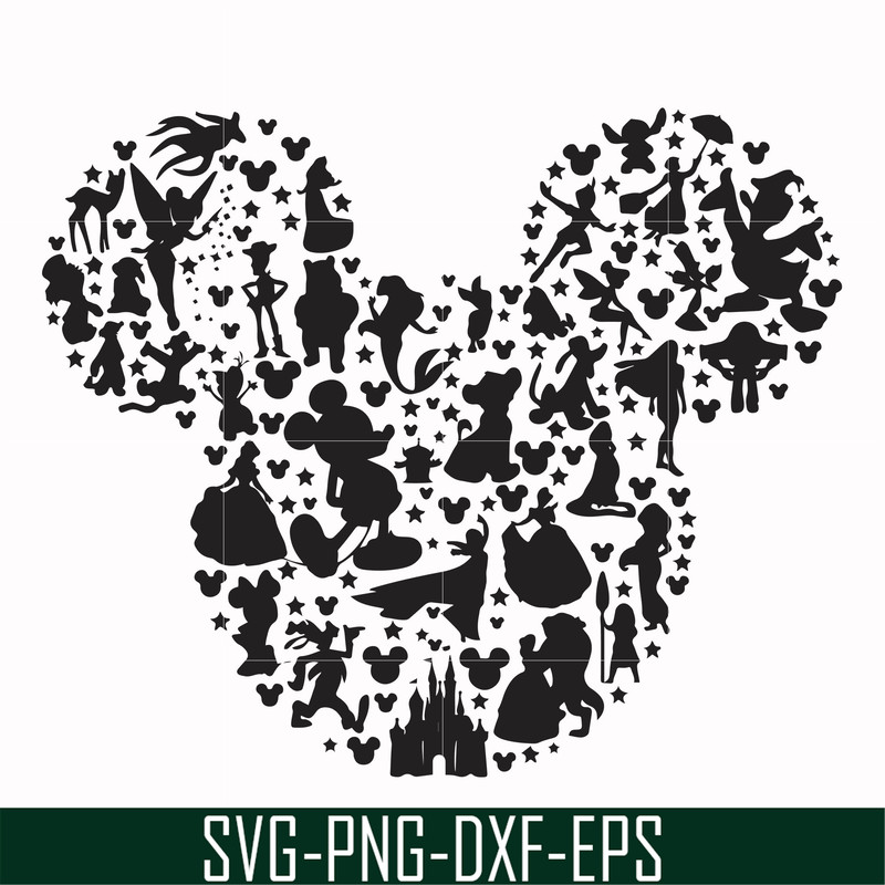 FN00062-Mickey svg, png, dxf, eps file FN00062.jpg
