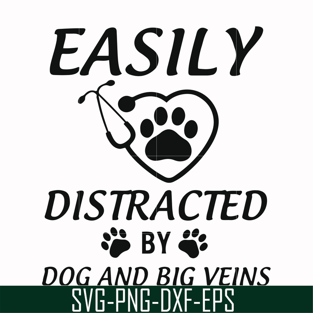 FN000958-Easily distracted by dog and big veins svg, png, dxf, eps file FN000958.jpg