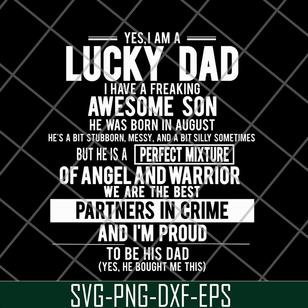 FTD28052122-yes, i'm a lucky dad svg, png, dxf, eps digital file FTD28052122.jpg