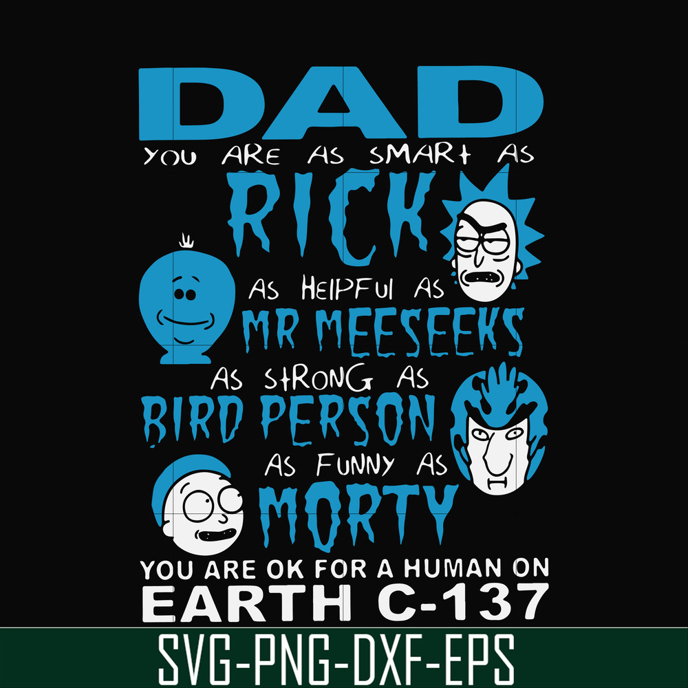 FTD6-DAD RICK AND MORTY svg, png, dxf, eps, digital file FTD6.jpg