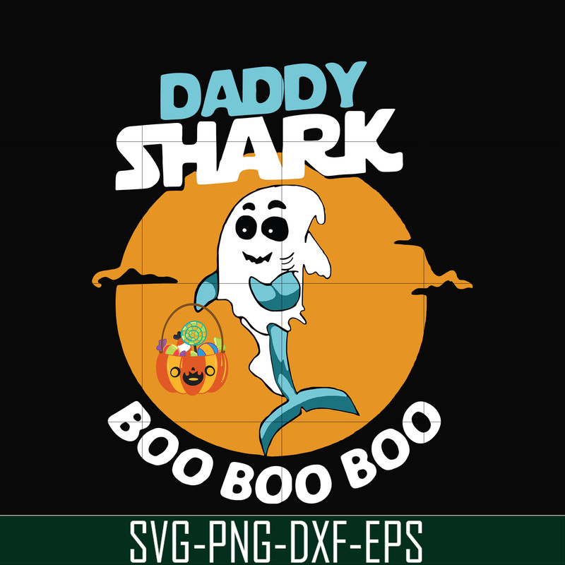 HLW0093-Daddy shark boo boo boo svg, png, dxf, eps digital file HLW0093.jpg