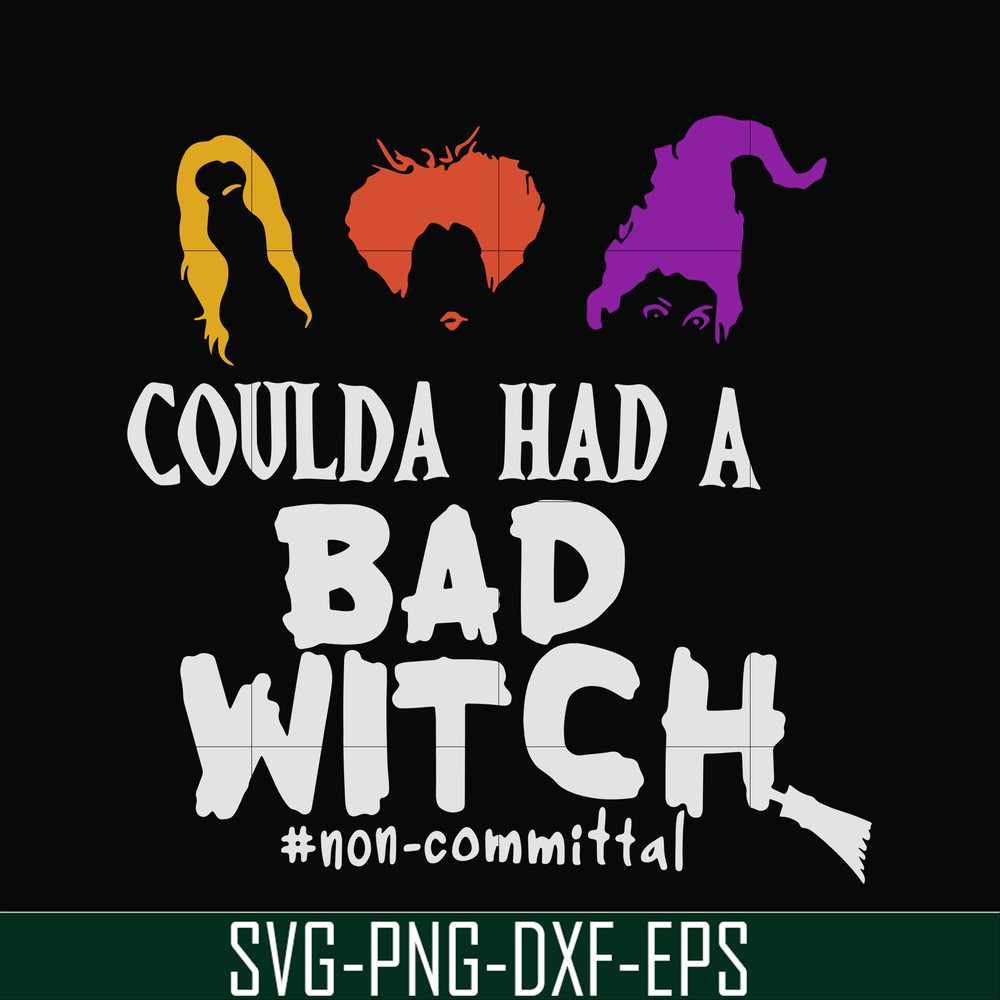 HLW0118-coulda had a bad witch svg, png, dxf, eps digital file HLW0118.jpg