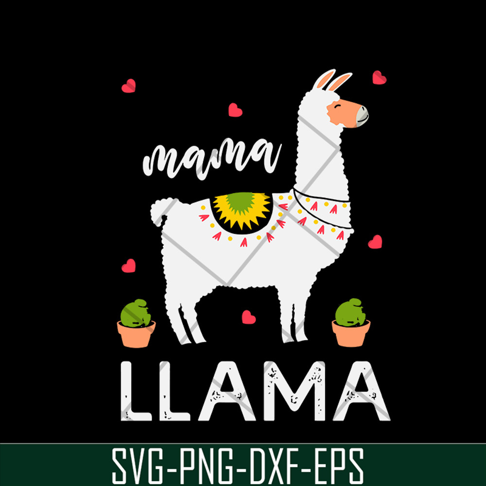 MTD02042123-Mama llama svg, Mother's day svg, eps, png, dxf digital file MTD02042123.jpg