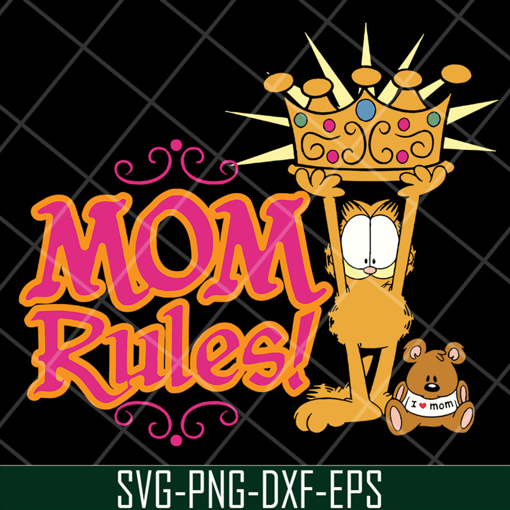 MTD13042126-Mom rules svg, Mother's day svg, eps, png, dxf digital file MTD13042126.jpg