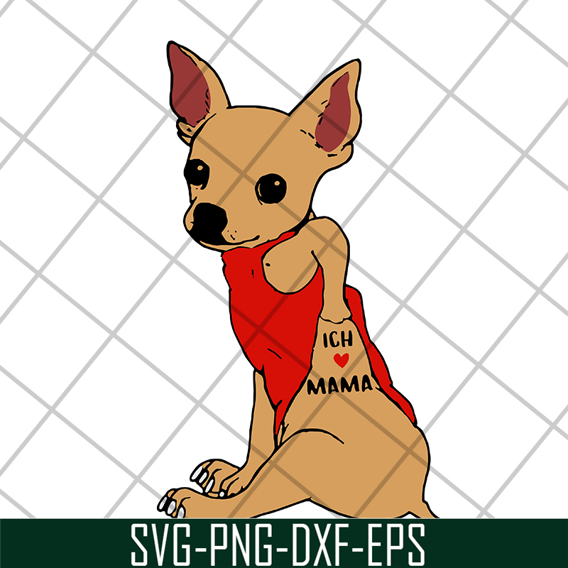 MTD15042115-Dog chihuahua love mama svg, Mother's day svg, eps, png, dxf digital file MTD15042115.jpg