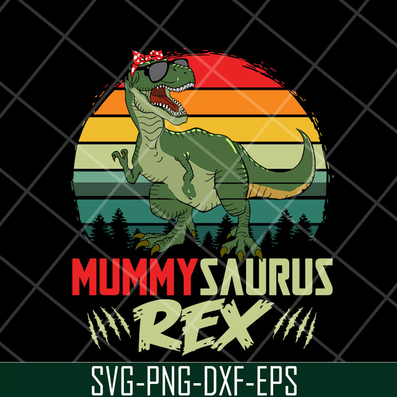 MTD27042102-Mummysaurus Rex Svg, Mummy TRex SVG, Mother's day svg, eps, png, dxf digital file MTD27042102.jpg