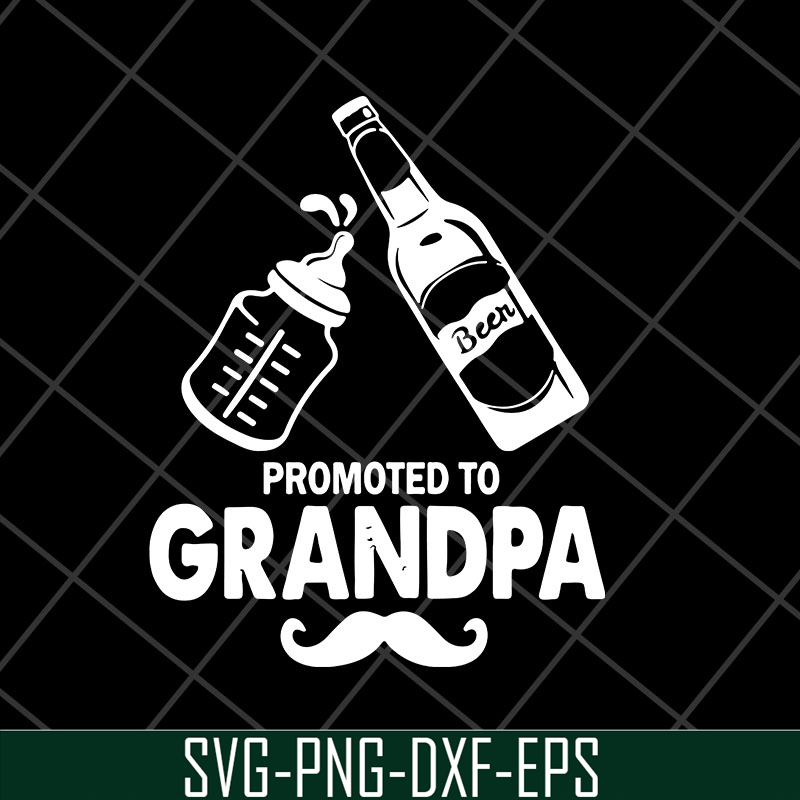 MTD28042126-Beer promoted to grandpa fathers day 2021 svg, Fathers day svg, png, dxf, eps digital file MTD28042126.jpg