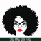 OTH0001-Afro puff svg, woman with glasses svg, png, dxf, eps file OTH0001.jpg