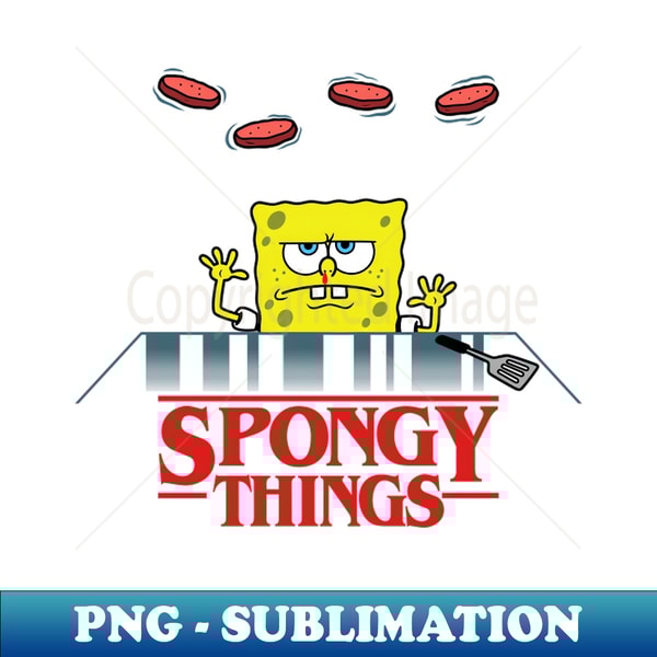 Funny Telekinetic Fry Cook Cartoon Mashup Parody Gift For Burger Lovers - Sublimation-Ready PNG File