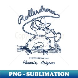 Rollerdrome Phoenix Arizona Vintage Roller Rink - Creative Sublimation PNG Download
