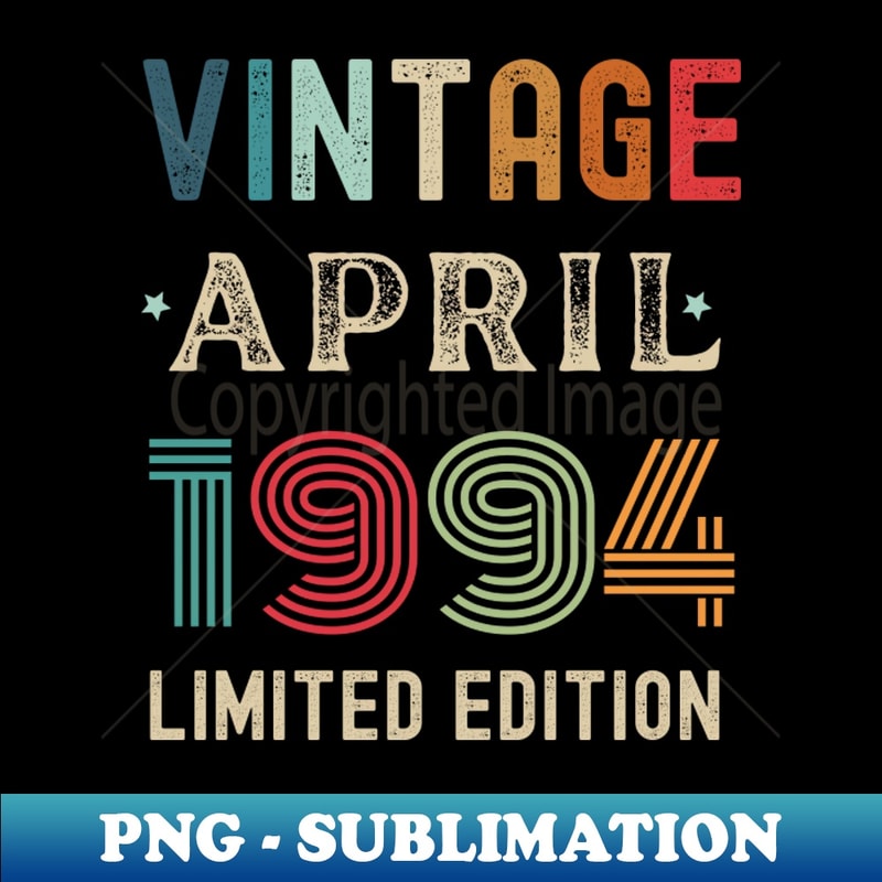 April Birthday Gift - High-Quality PNG Sublimation Download