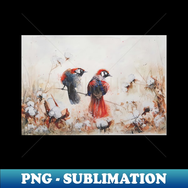 The red-tailed laughingthrush - Elegant Sublimation PNG Download