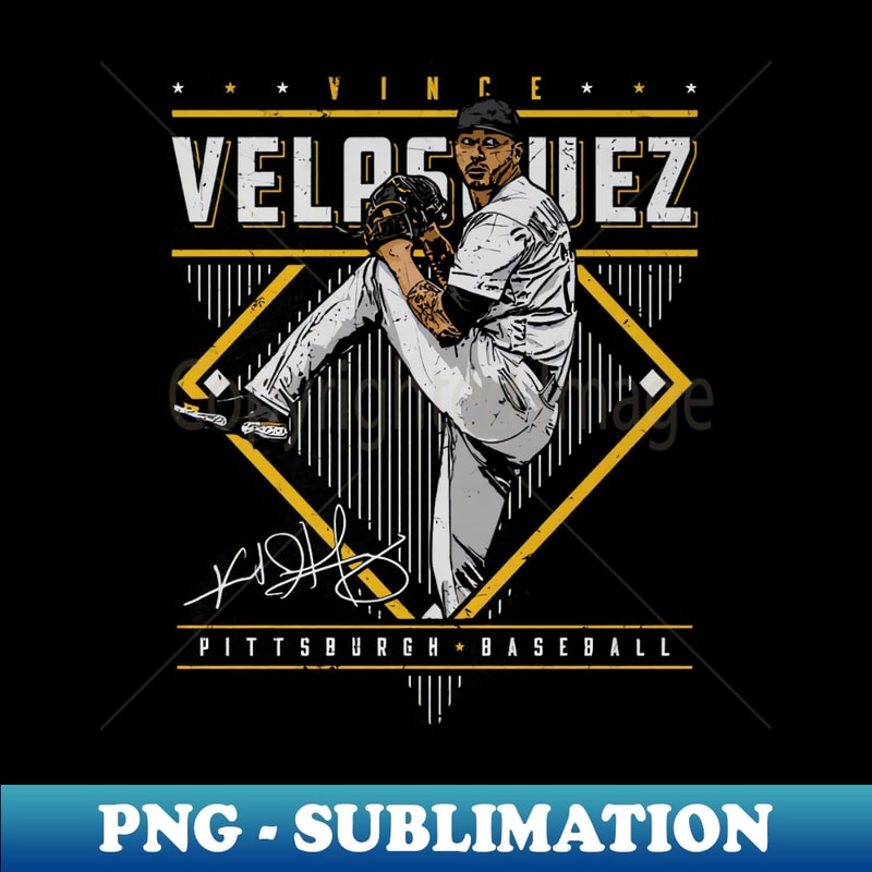 Vince Velasquez Pittsburgh Diamond Name - Stylish Sublimation Digital Download