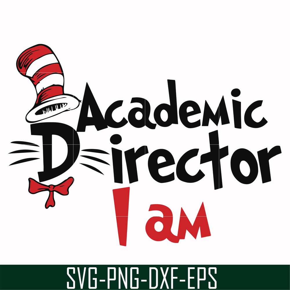 DR000133-Academic director I am svg, png, dxf, eps file DR000133.jpg