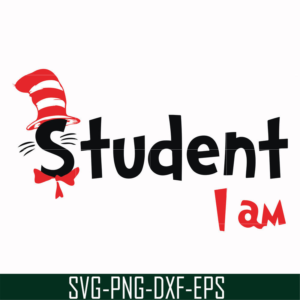 DR00058-Student I am svg, png, dxf, eps file DR00058.jpg
