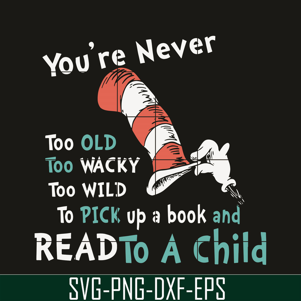 DR05012111-Read To A Child svg, The Cat in the Hat svg, Happy Read Across svg, dr svg, png, dxf, eps digital file DR05012111.jpg