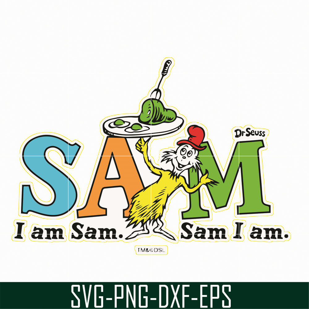DR05012122-I am sam svg, sam i am svg, Sam svg, Ham svg, dr svg, png, dxf, eps file DR05012122.jpg