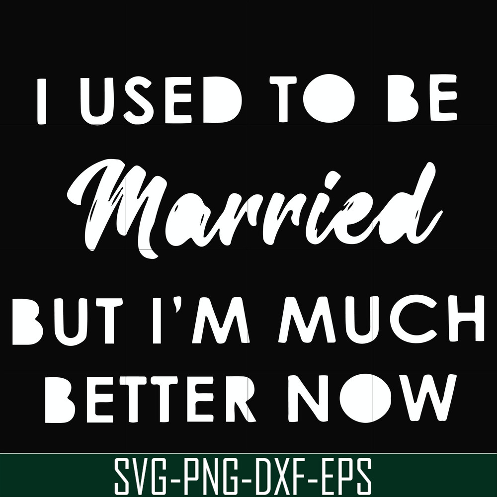 FN000281-I used to be married but I'm much better now svg, png, dxf, eps file FN000281.jpg