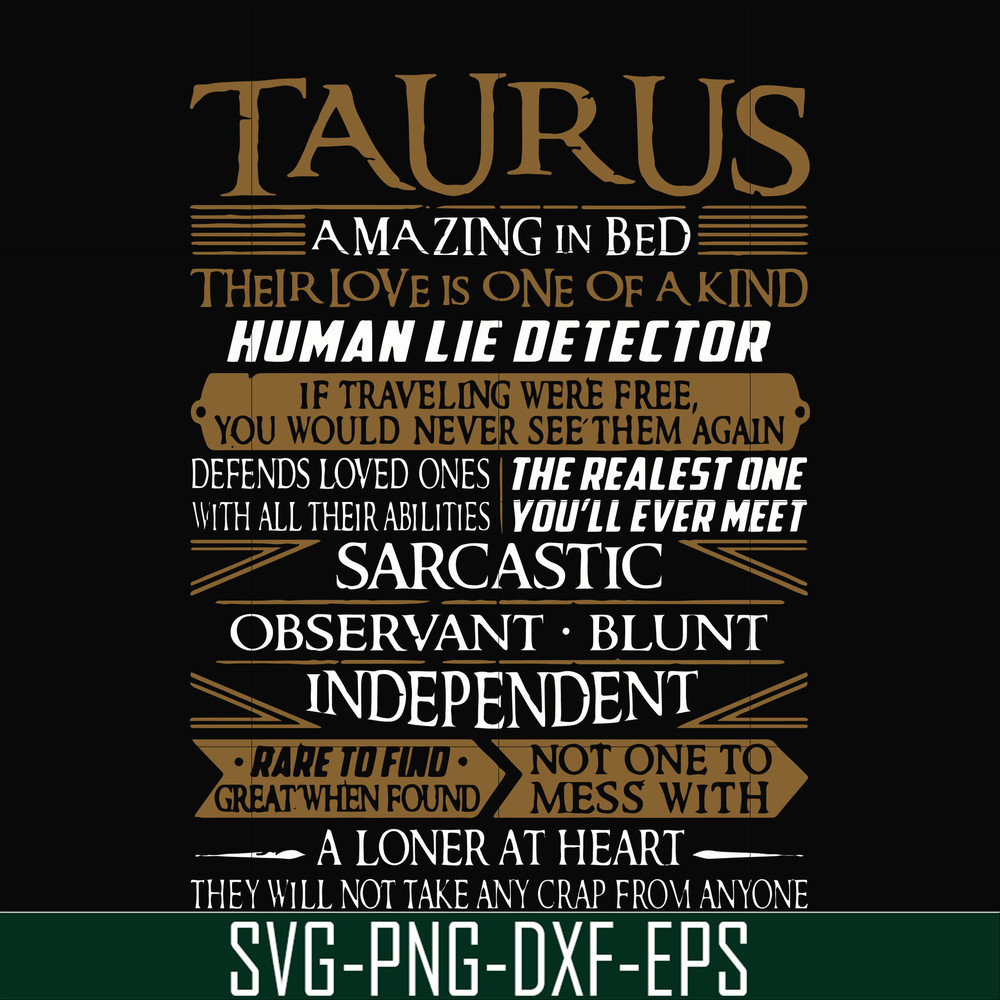FN000376-Taurus rare to find not one to mess with amazing in bed svg, png, dxf, eps file FN000376.jpg