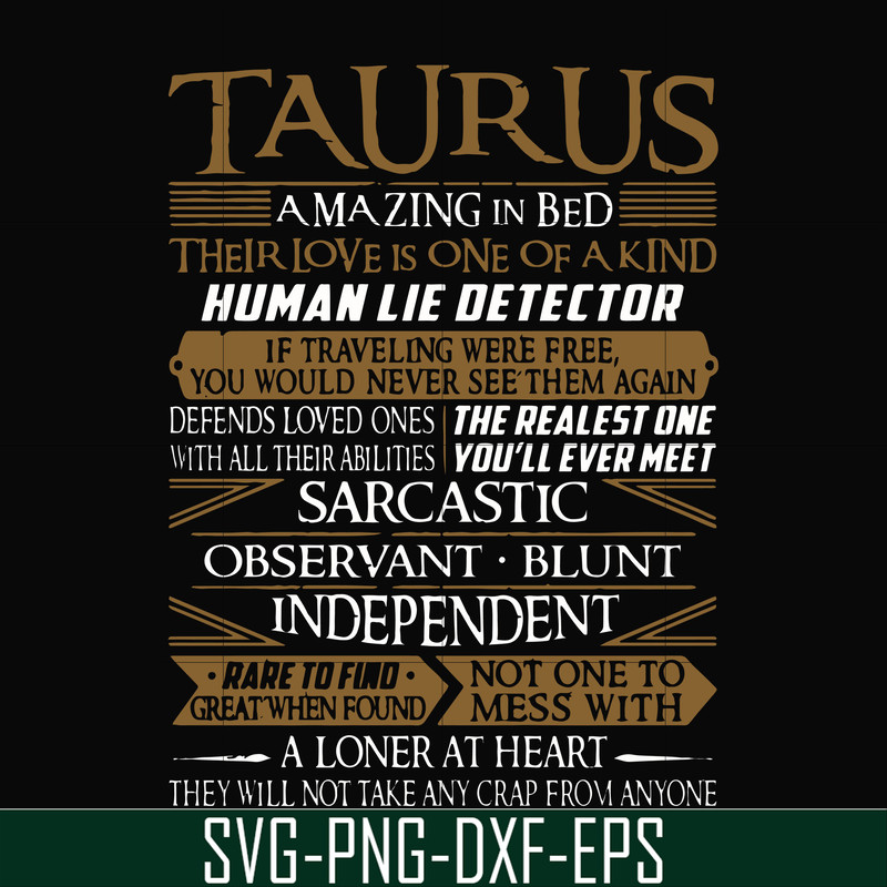 FN000376-Taurus rare to find not one to mess with amazing in bed svg, png, dxf, eps file FN000376.jpg