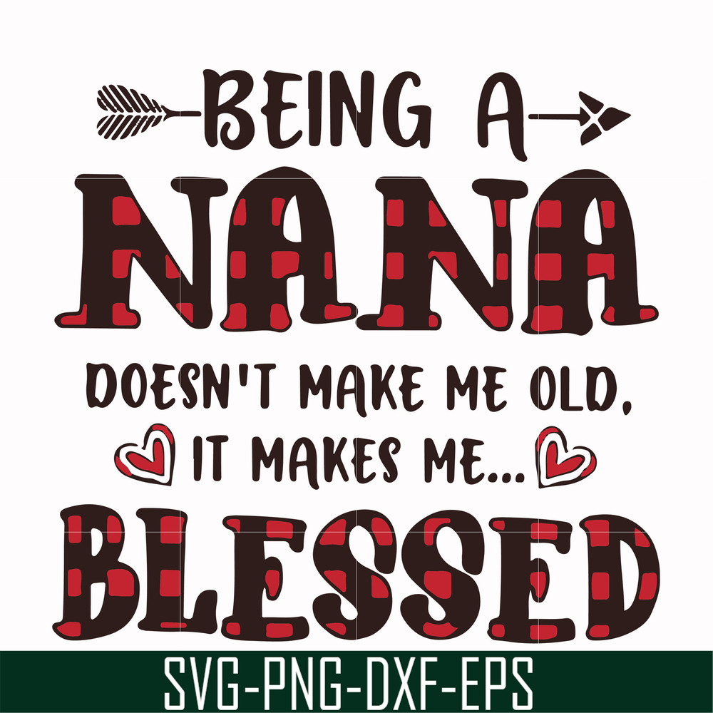 FN000437-Being a Nana doesn't make me old it make me blessed svg, png, dxf, eps file FN000437.jpg