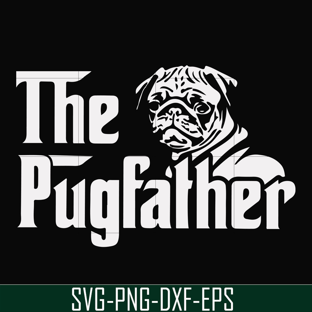 FN000965-The pugfather svg, png, dxf, eps file FN000965.jpg