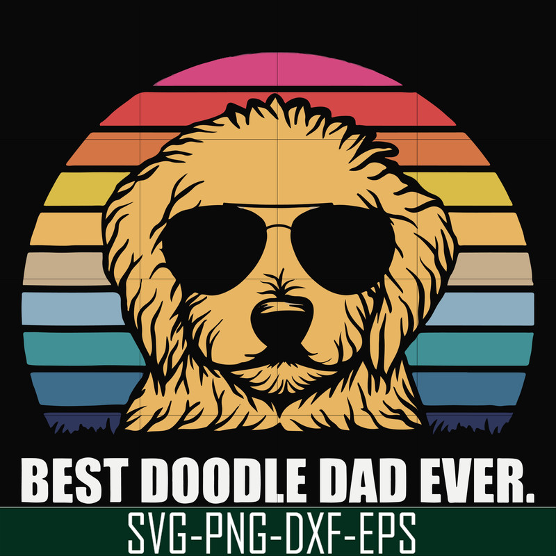 FN000966-Best doodle dad ever svg, png, dxf, eps file FN000966.jpg