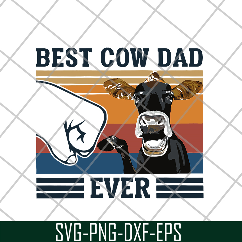 FTD24052122-best cow dad ever svg, png, dxf, eps digital file FTD24052122.jpg