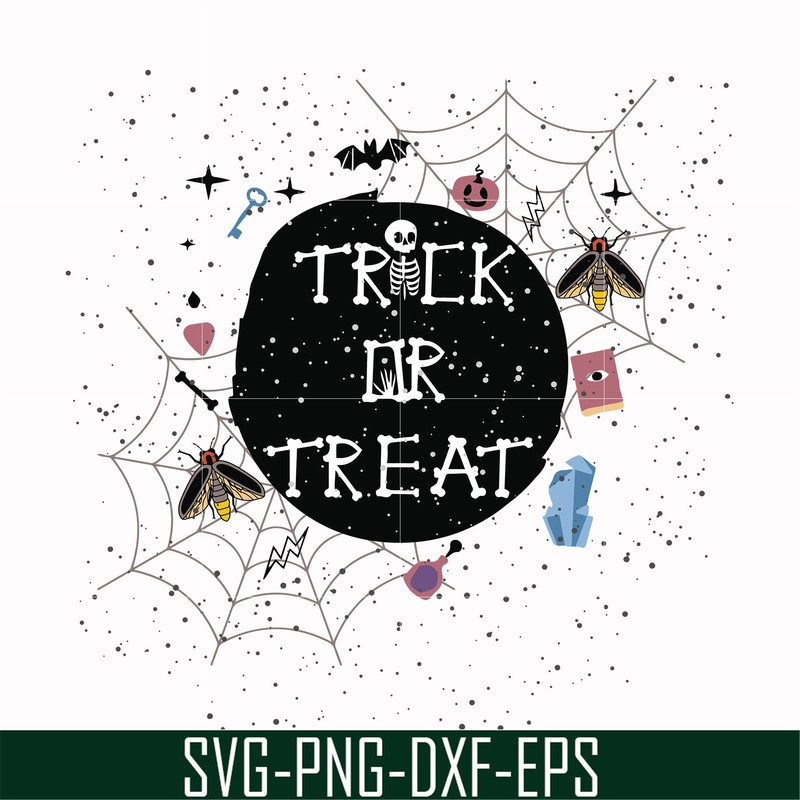 HLW17072017-Trick or treat svg, png, dxf, eps digital file HLW17072017.jpg