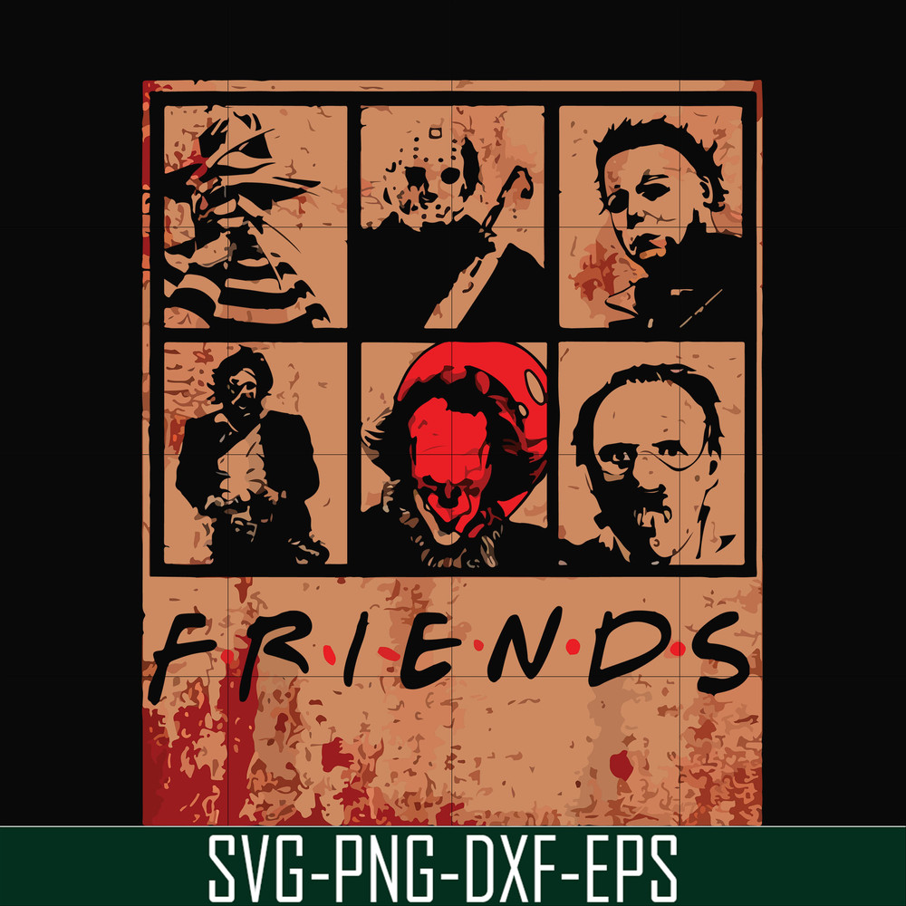 HLW2307201-Scary Friends Horror svg, Halloween svg, png, dxf, eps digital file HLW2307201.jpg