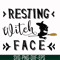 HLW24072022-Resting witch face svg, halloween svg, png, dxf, eps digital file HLW24072022.jpg