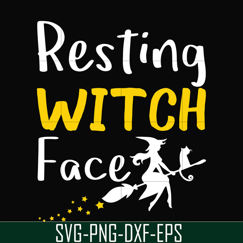 HLW24072023-Resting witch face svg, halloween svg, png, dxf, eps digital file HLW24072023.jpg