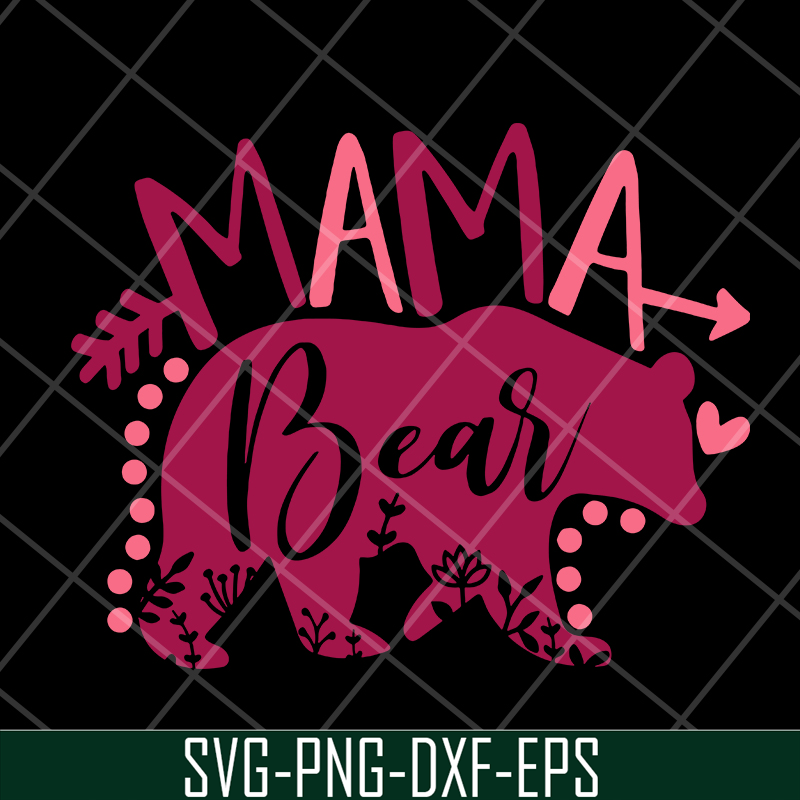 MTD10042119-mama bear svg, Mother's day svg, eps, png, dxf digital file MTD10042119.jpg