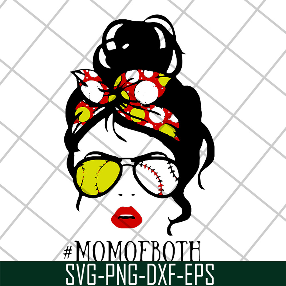 MTD15042112-Happy mom of both softball svg, Mother's day svg, eps, png, dxf digital file MTD15042112.jpg