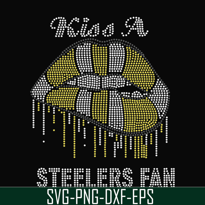 NFL0000171-Kiss a Steelers fan, svg, png, dxf, eps file NFL0000171.jpg