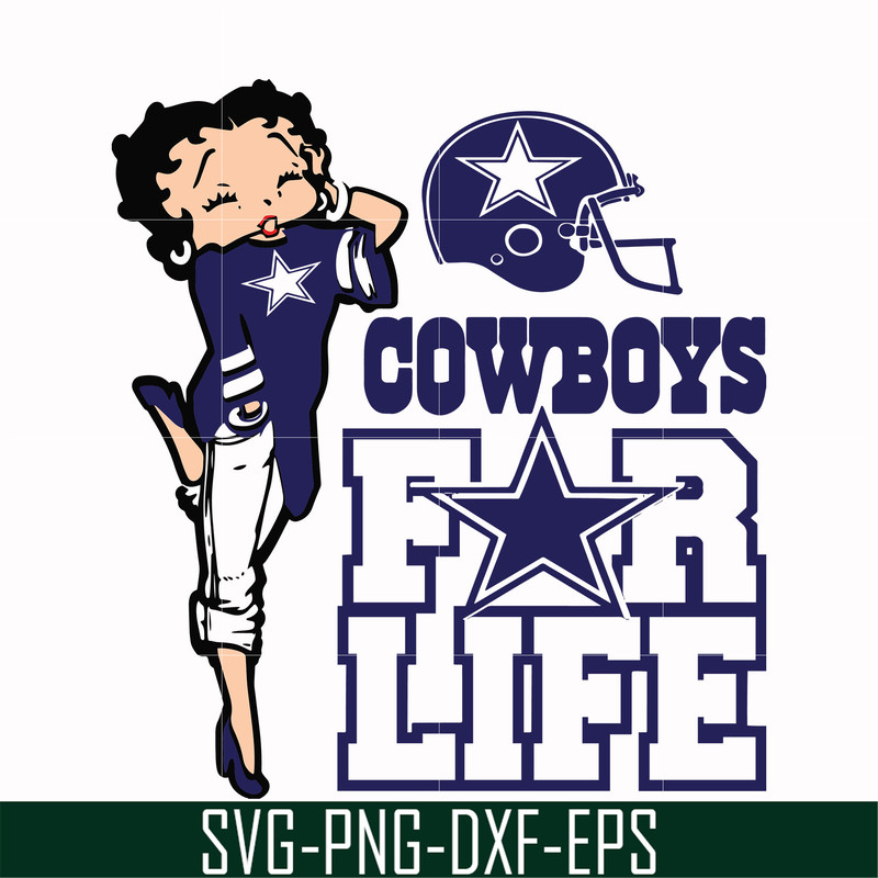 NFL0000203-Cowboys for life, svg, png, dxf, eps file NFL0000203.jpg
