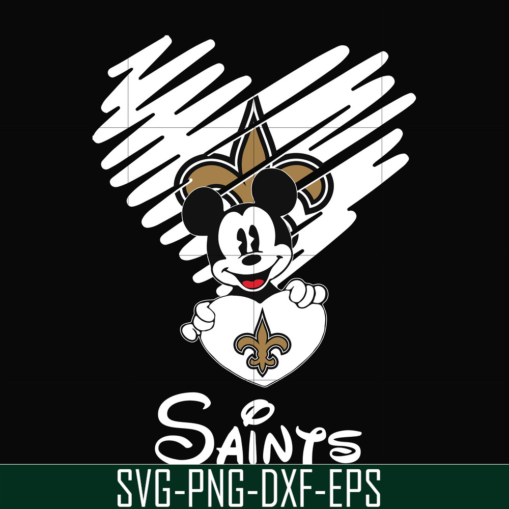 NNFL0031-Saints heart svg, png, dxf, eps digital file NNFL0031.jpg