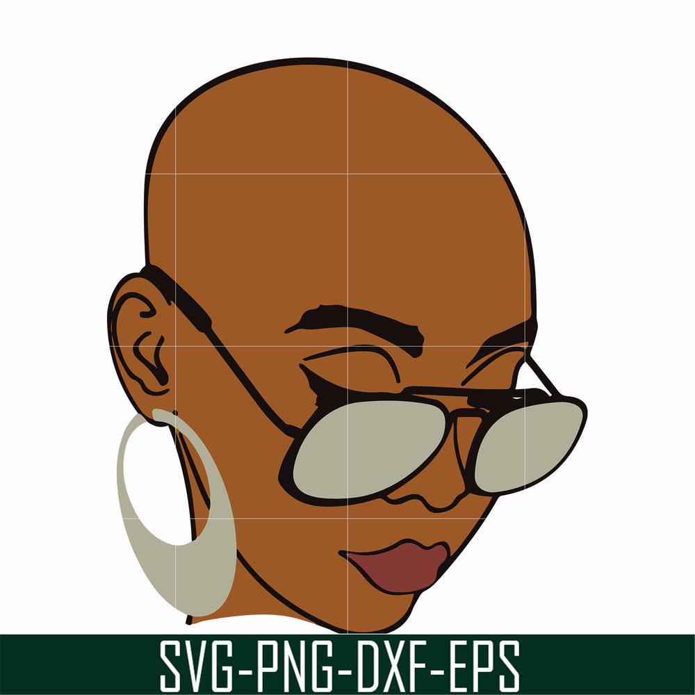 OTH0005-Unbothered Black Girl Svg, Afro Woman Svg, African American Woman svg, png, dxf, eps file OTH0005.jpg