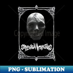 stitched red angel mask - sublimation-ready png file