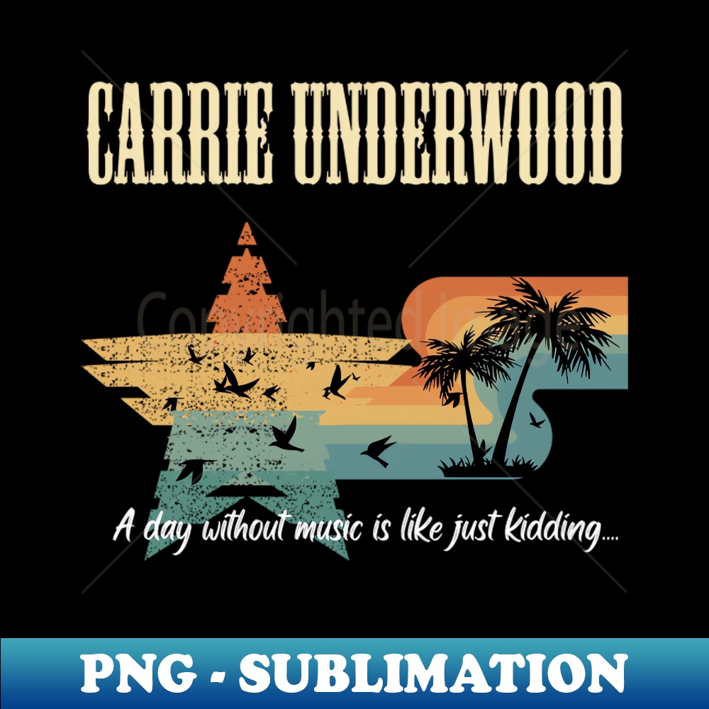 CARRIE UNDERWOOD VTG - Instant PNG Sublimation Download