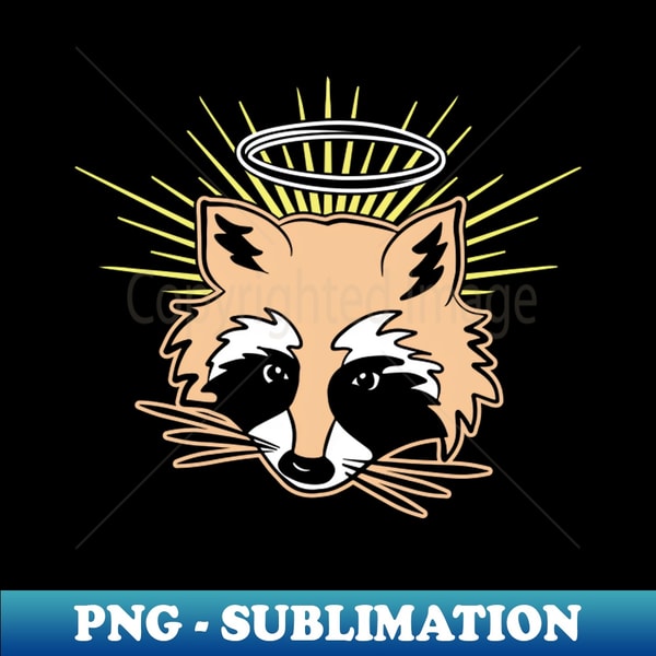 St. Raccoon - Signature Sublimation PNG File