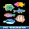 Retro Fish - PNG Transparent Digital Download File for Sublimation