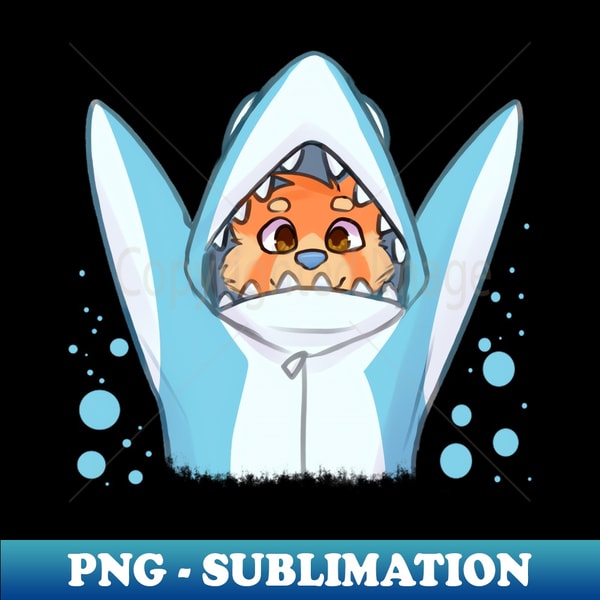Fluffy shark! - Signature Sublimation PNG File