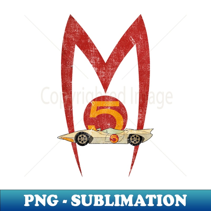 TEXTURE MACH 5 SPEED RACER - Instant PNG Sublimation Download