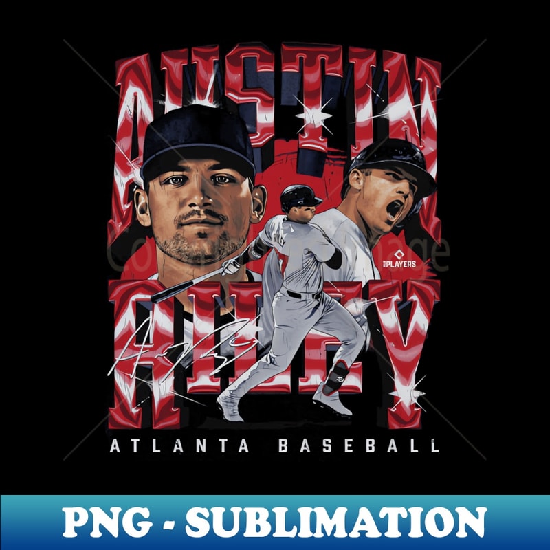 Austin Riley Atlanta Vintage - PNG Transparent Sublimation F | Inspire ...