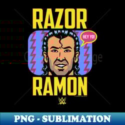 razor ramon neon big face - decorative sublimation png file